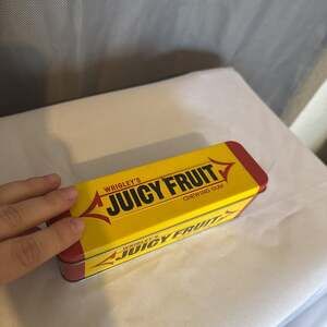 Wrigley's Juicy Fruit Chewing Gum Empty Tin Box